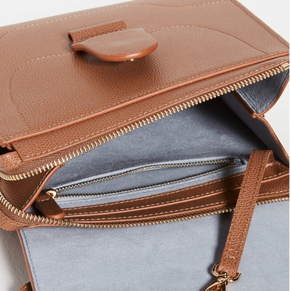 NWT Senreve Alunna convertible bag in Chestnut pebbled leather - Picture 7 of 13